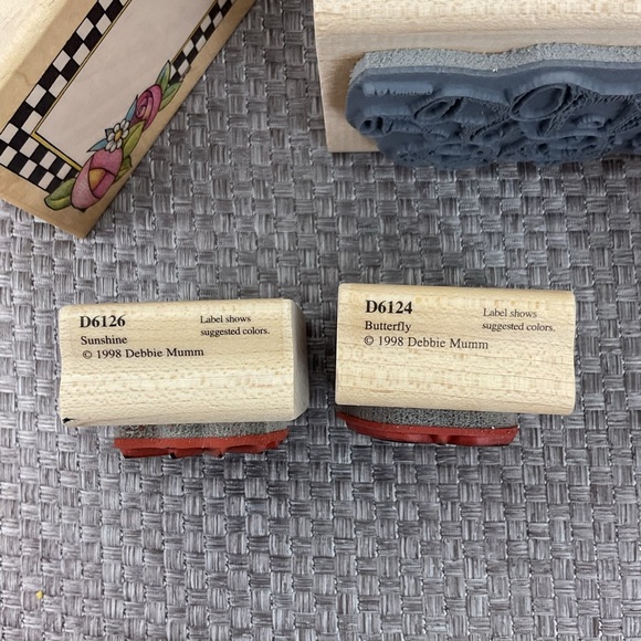 Vintage & assorted mixed themes rubber stamps collection teddy bears butterfly - Picture 3 of 5